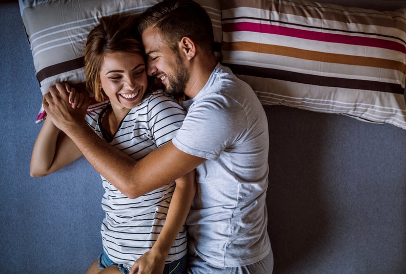 Love is skipping the party and going to bed together early.