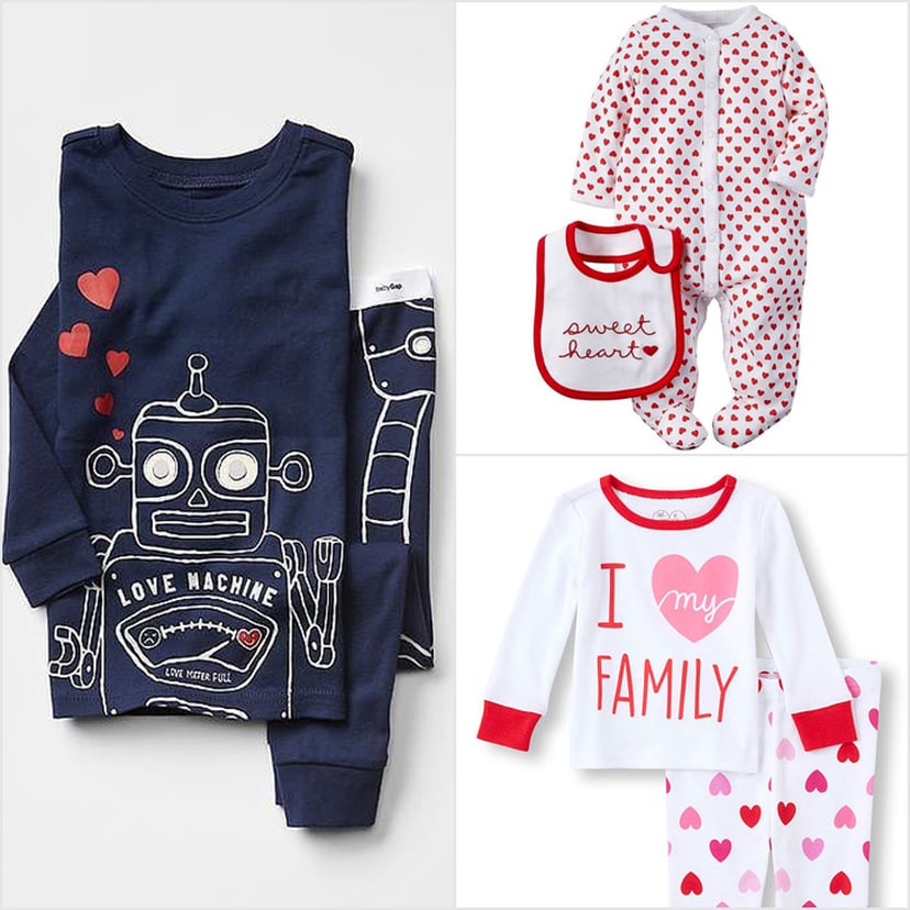 Baby valentines day online pajamas