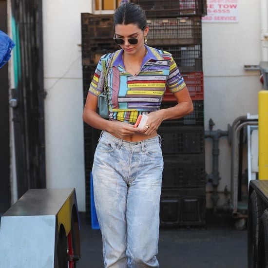 Kendall Jenner Crop Top With Book Print