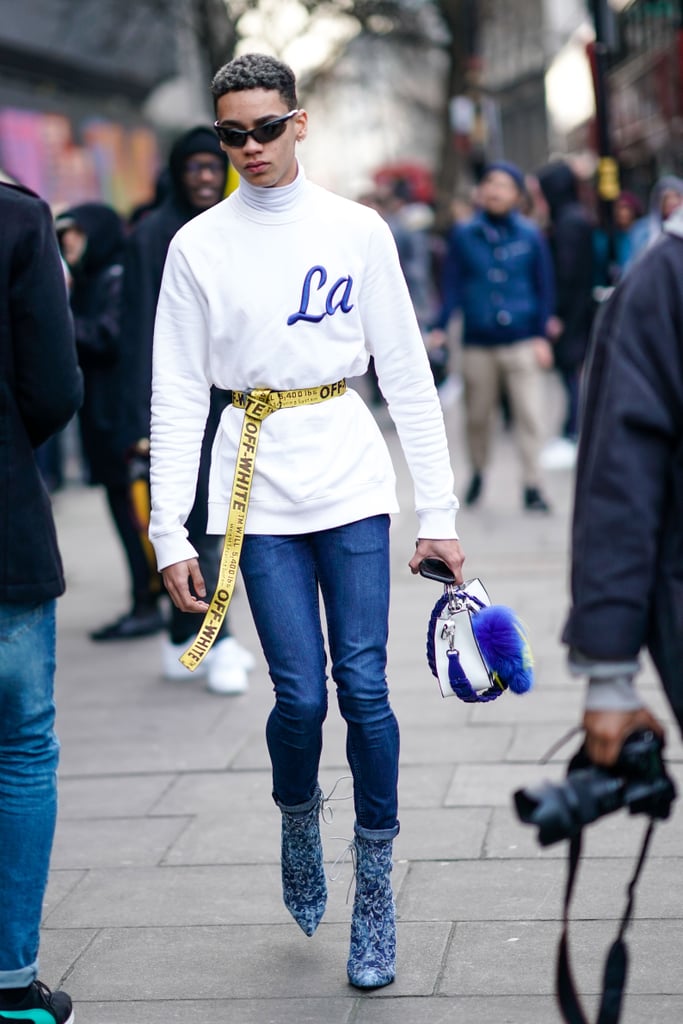 How Actually Wear That Off-White Belt POPSUGAR Fashion