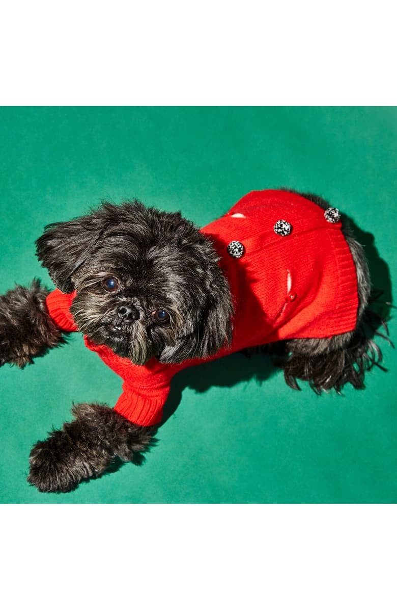 Ware of the Dog Pom Pom Dog Cardigan