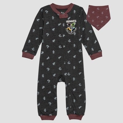 Baby Harry Potter Long Sleeve Romper and Bib Set