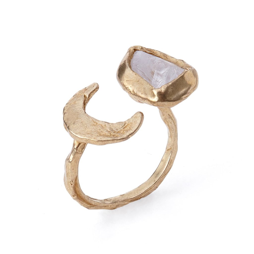 A Statement Ring: Moon and Stars Ring