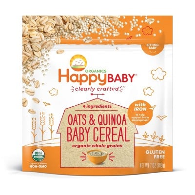 HappyBaby Oats & Quinoa Ancient Grains Baby Cereal