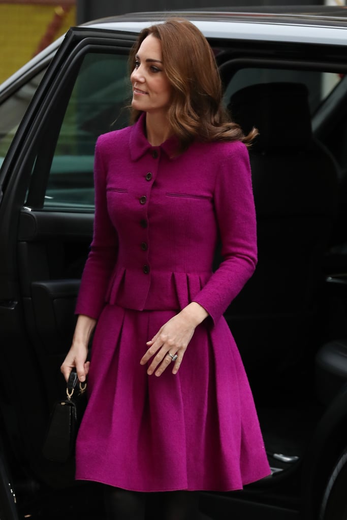 Kate Middleton Purple Oscar de la Renta Suit January 2019