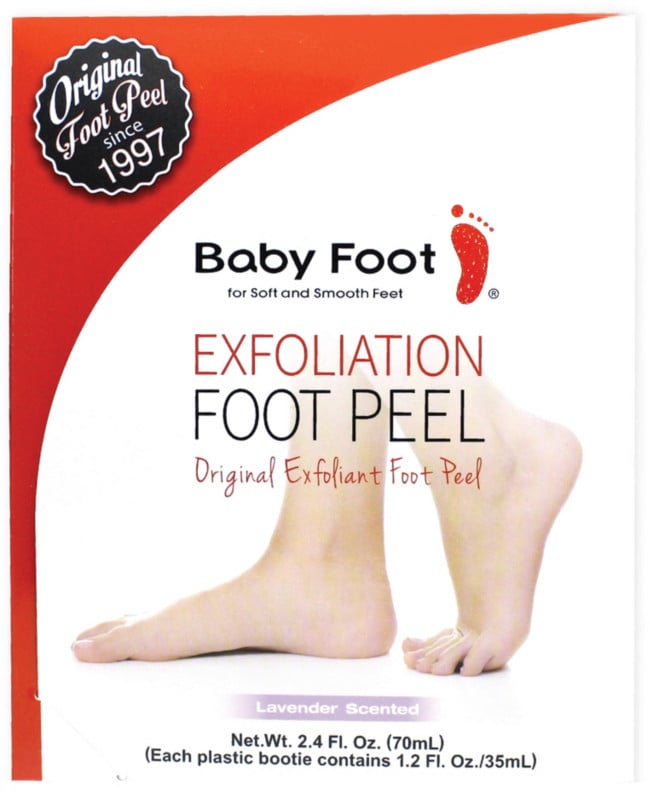 For an at home pedicure: Baby Foot Original Exfoliant Foot Peel