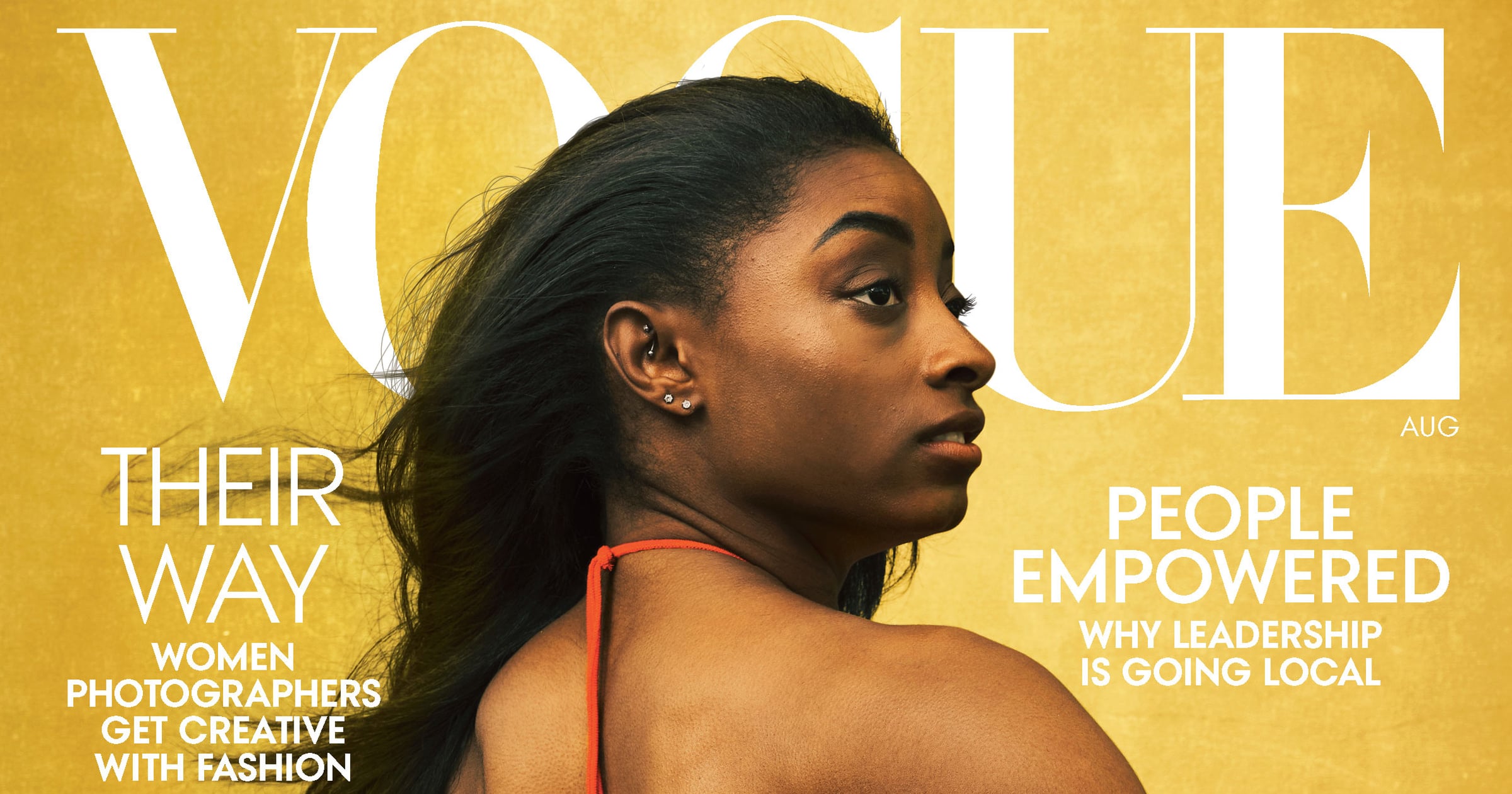 Simone Biles Talks Body Image and Mental Health in Vogue