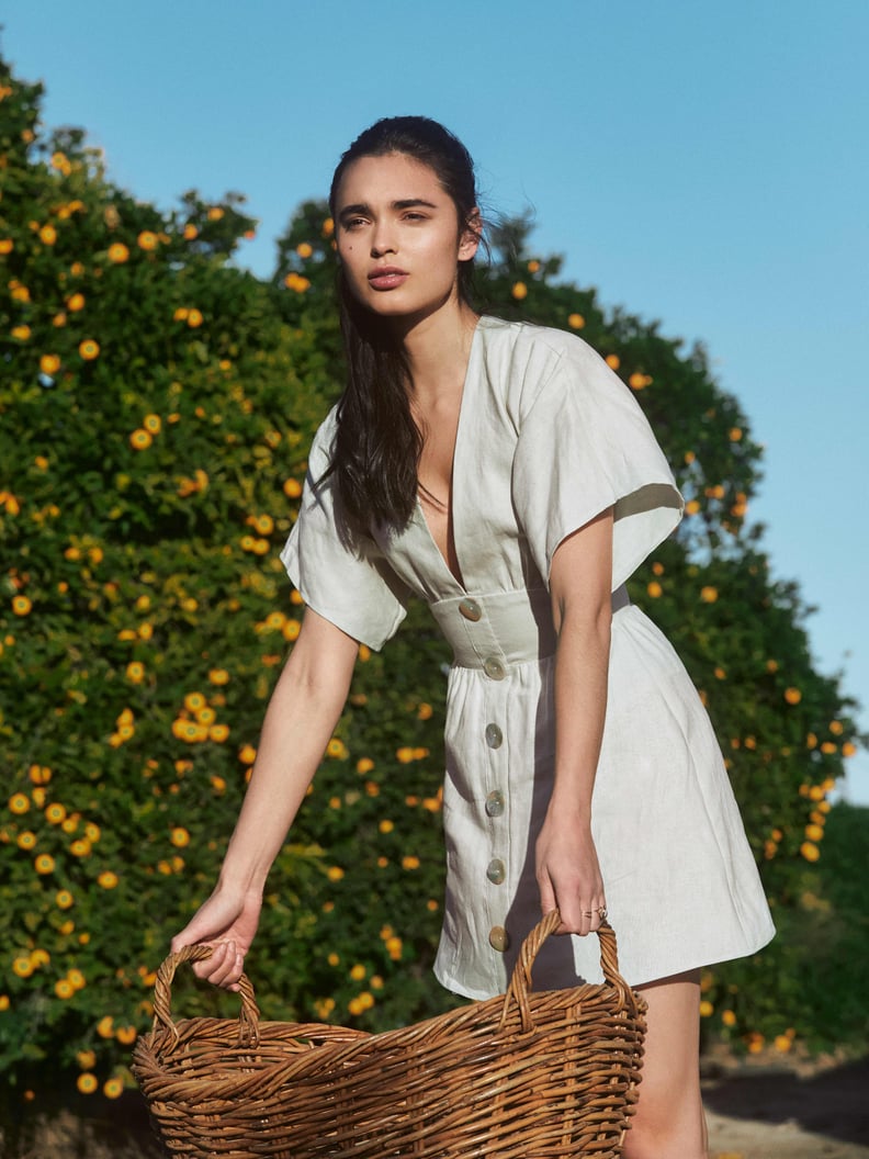 slim fit dress slacks Nola Linen Slip Dress – Gorsuch main image 0