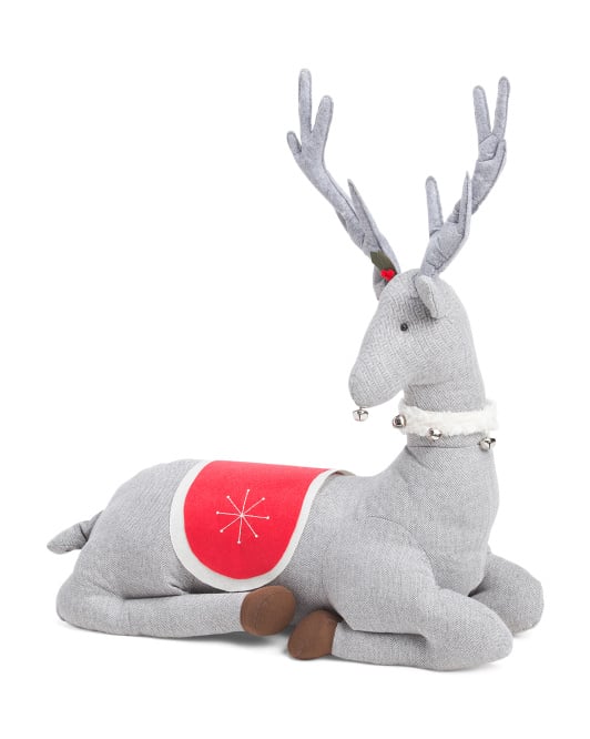 Oversized 30-Inch Sitting Reindeer ($50)