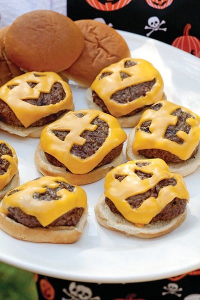 Jack-o'-Lantern Cheeseburgers