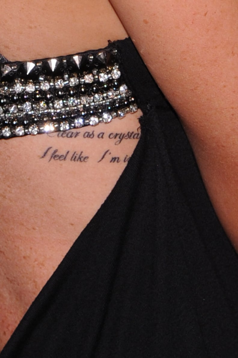 Lindsay Lohan's Rib Cage Tattoo