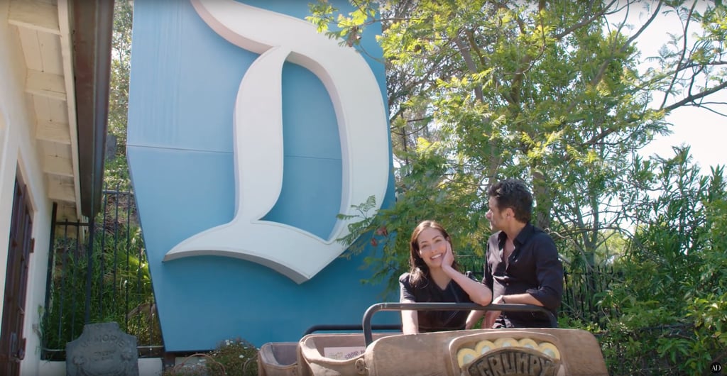 Outside the music room, there's a giant "D" from a Disneyland sign, which John nabbed from eBay back in the day. Outside the music room, there's a giant "D" from a Disneyland sign, which John nabbed from eBay back in the day.