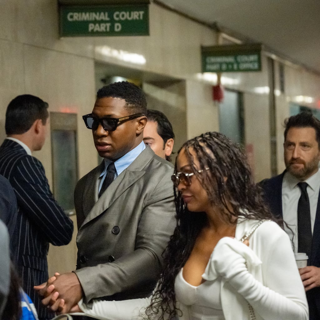 Jonathan Majors's Girlfriend Meagan Good Supports Actor at Latest Court Appearance