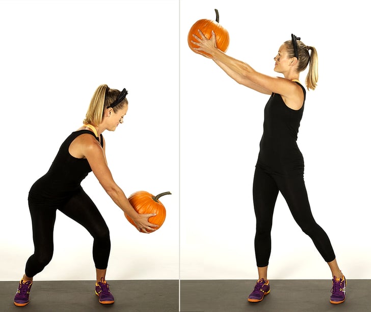 Standing Woodchop | Pumpkin Workout | POPSUGAR Fitness ...