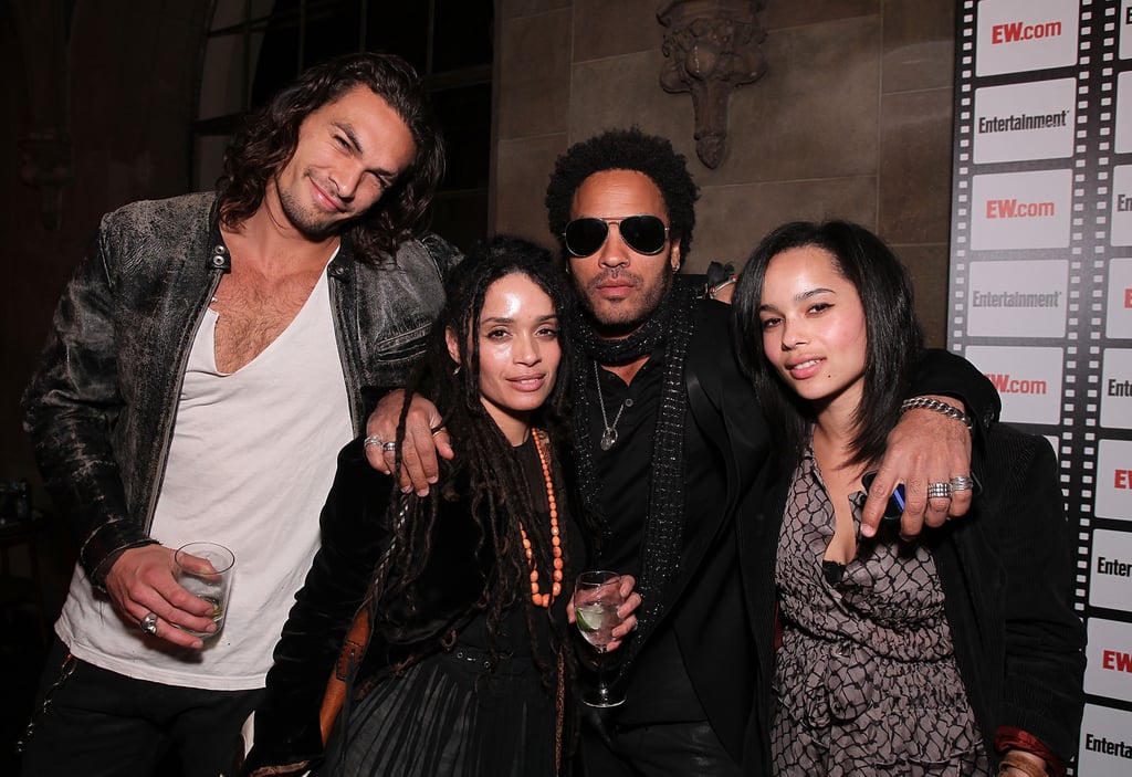 How's this for family goals? Lenny showed up to hang with Lisa, Jason Momoa, and Zoë at a pre-Oscars bash in February 2010.