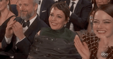 Emma Stone's Reaction to Olivia Colman's Oscar Win 2019