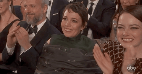 Emma Stone's Reaction to Olivia Colman's Oscars Win 2019