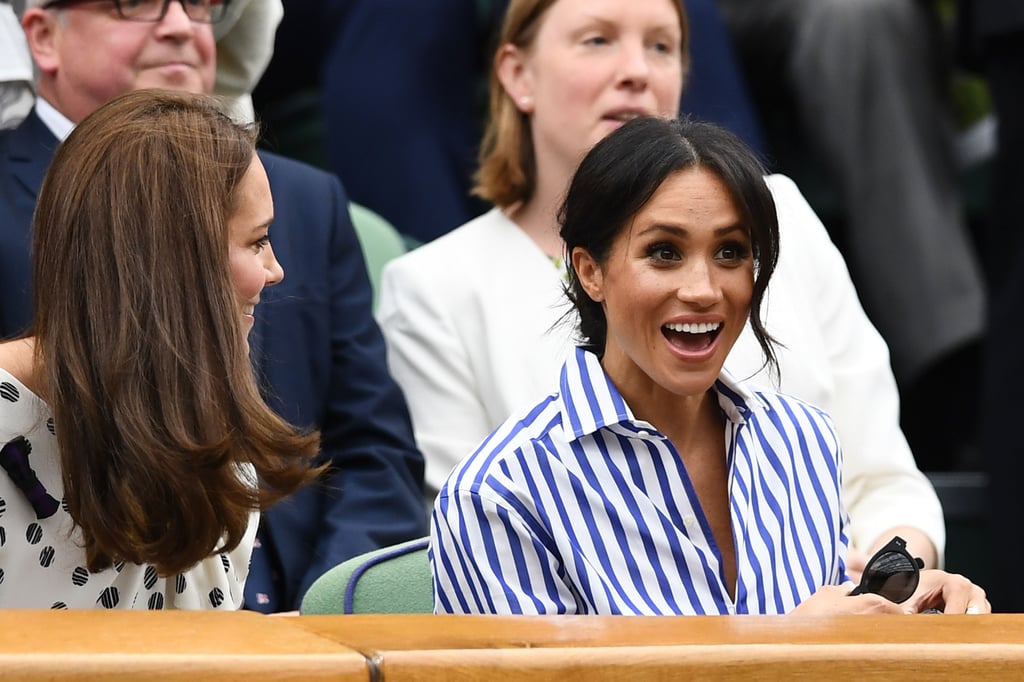 Kate Middleton and Meghan Markle at Wimbledon 2018