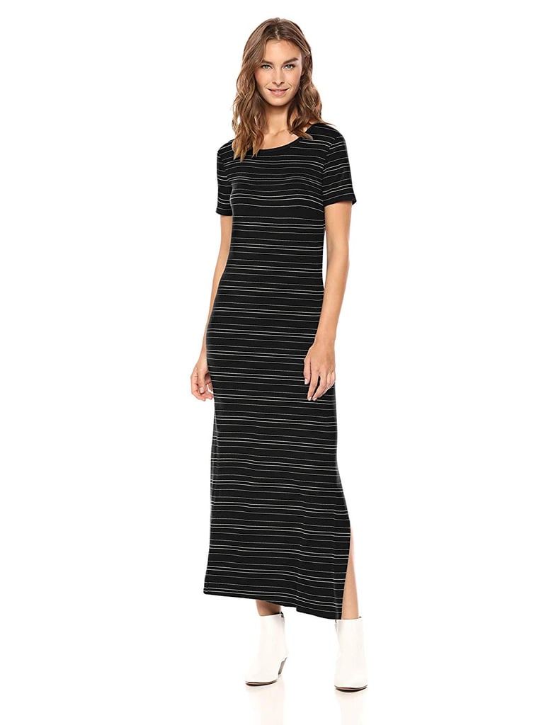 short sleeve jersey maxi dress