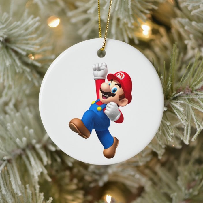 Very Cool Mario Christmas Ornament