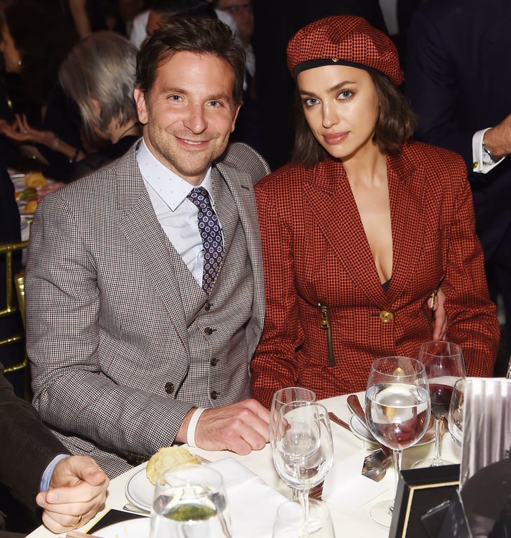 Irina Shayk Red Blazer Dress With Bradley Cooper