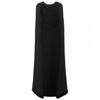 Kim Kardashian's Black Valentino Cape Dress | POPSUGAR Fashion