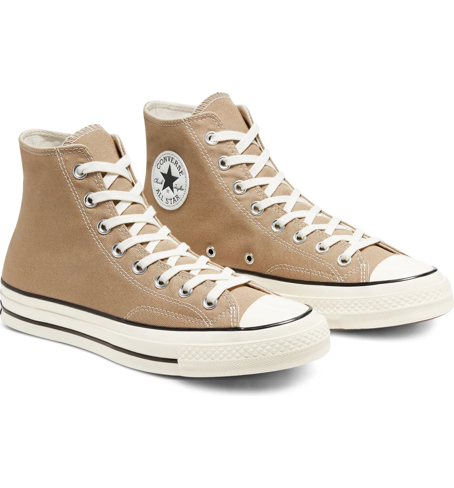 Converse beige high tops on sale