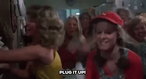 Of course, when the girls in the locker room chant "Plug it up" at Carrie in the 1976 Stephen King adaptation, they're not talking about water . . .