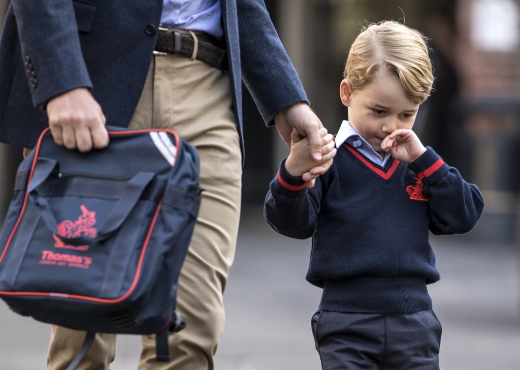 Does he look a little nervous for his first big day?!