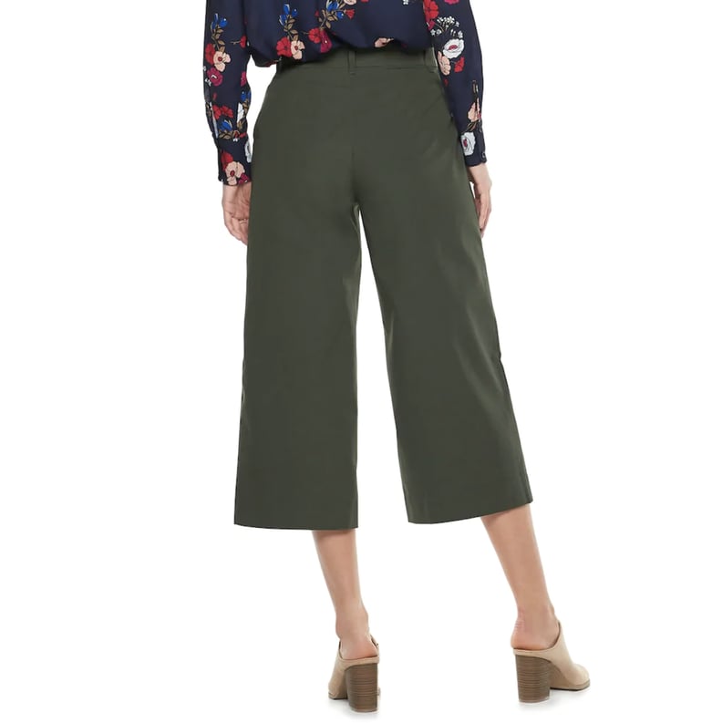 Crop Flare-Leg Pants in Deep Depths