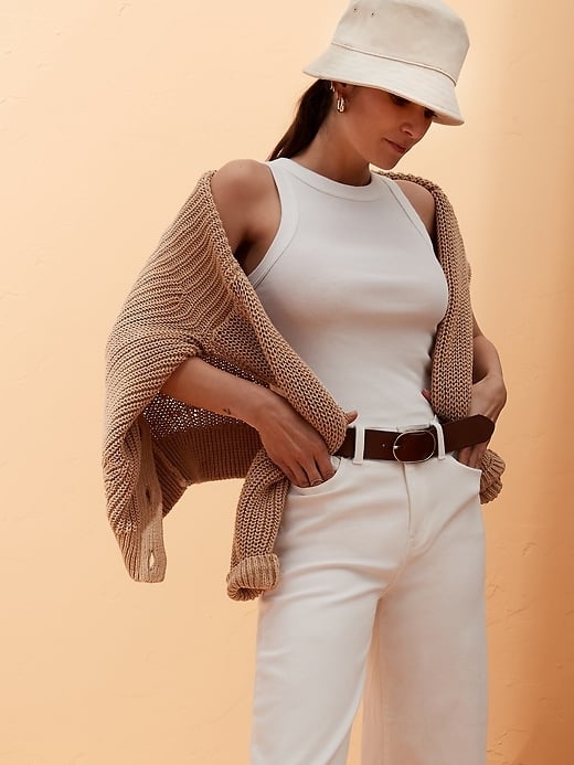 Organic Cotton Cardigan Sweater