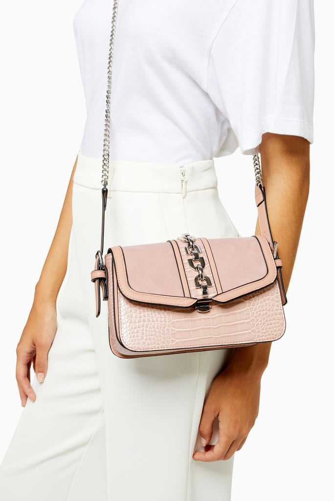 Topshop Casey Pink Chain Cross Body Bag | Best Cheap Crossbody Bags ...