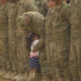 Little Girl Interrupts Army Welcome Home Ceremony to Hug Dad