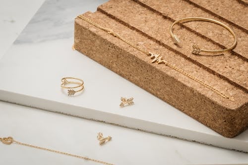 Tiary Chain Letter Pavé Necklace-Trio
