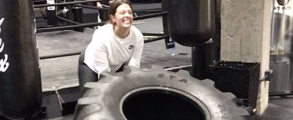 Ashley Graham Flipping Tire