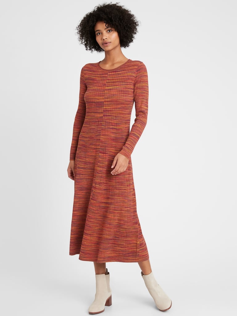 Banana Republic Ribbed Maxi Sweater Dress