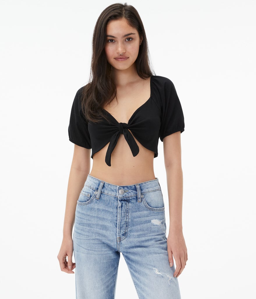 Take a Bow: Aeropostale Tie-Front Crop Top