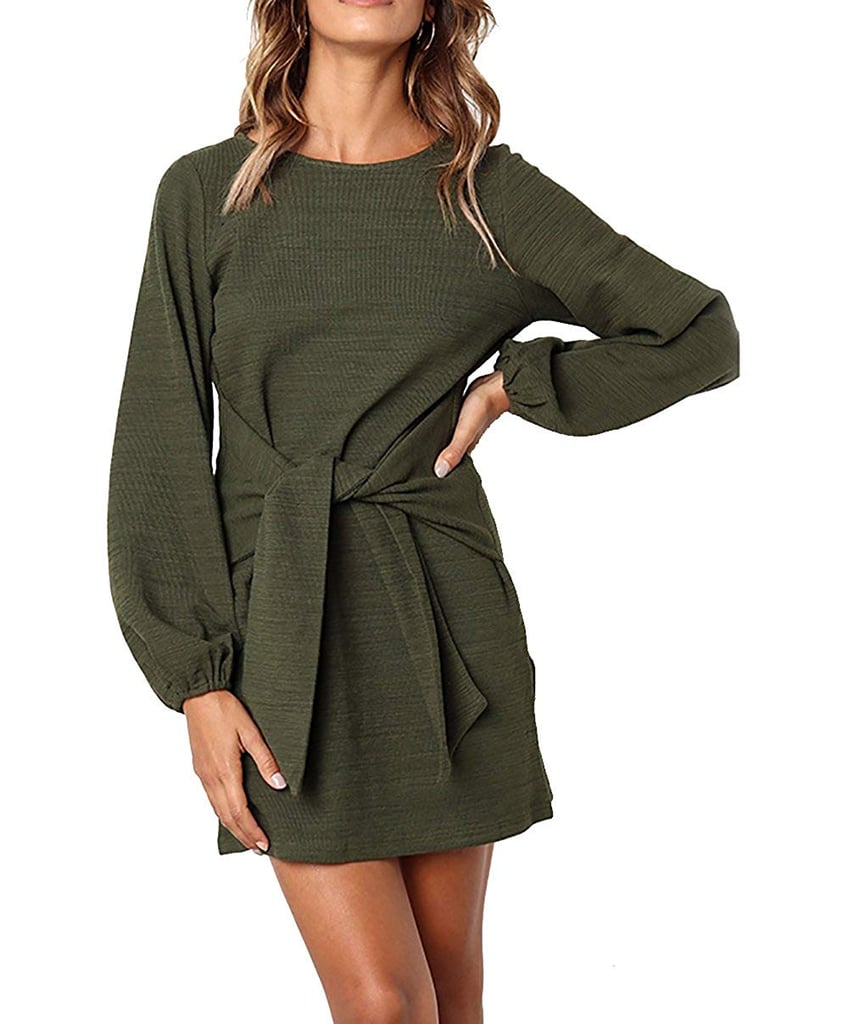 Prettygarden Belted Dress With Pockets