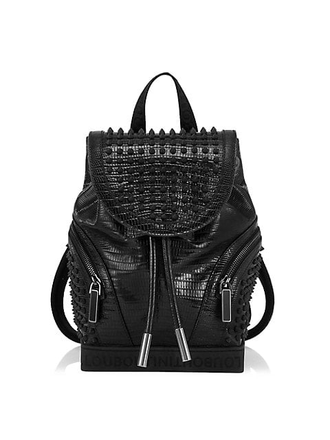 Christian Louboutin Explorafunk Croc Embossed Backpack