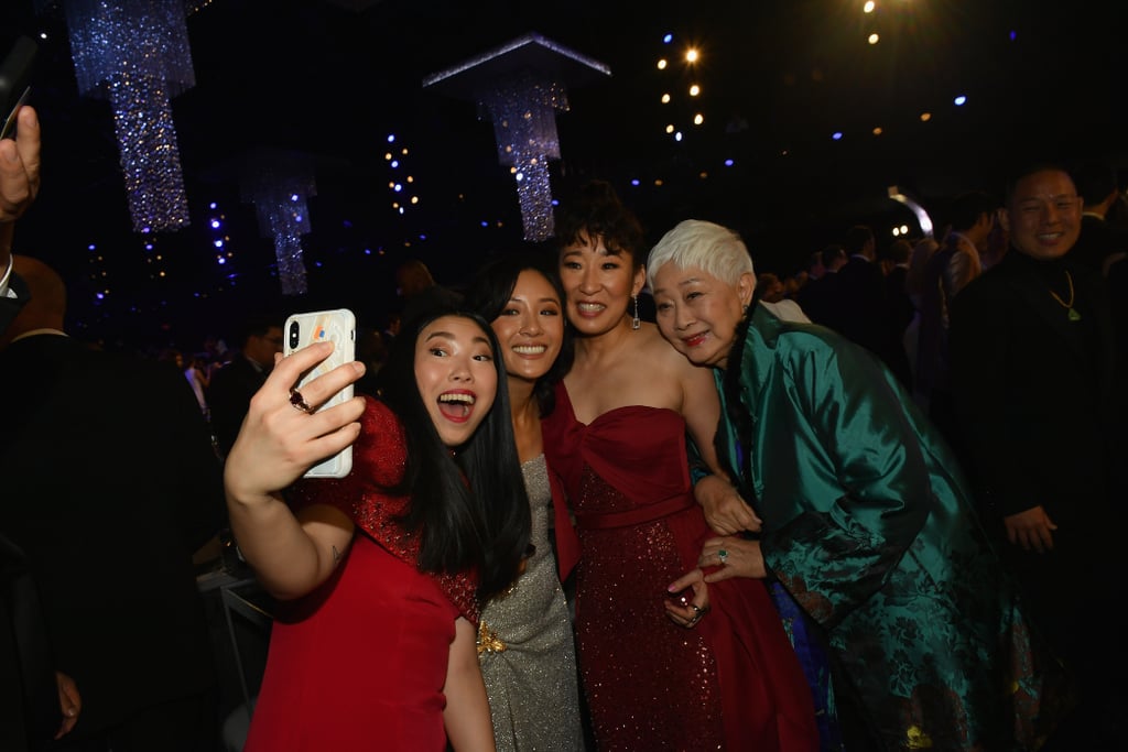 Pictured: Awkwafina, Constance Wu, Sandra Oh, and Lisa Lu