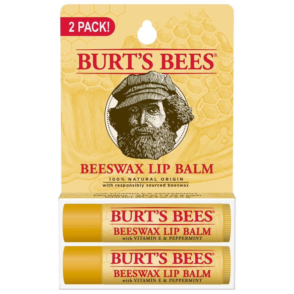 Burt's Bees 100% Natural Origin Moisturising Lip Balm, 2 Tubes