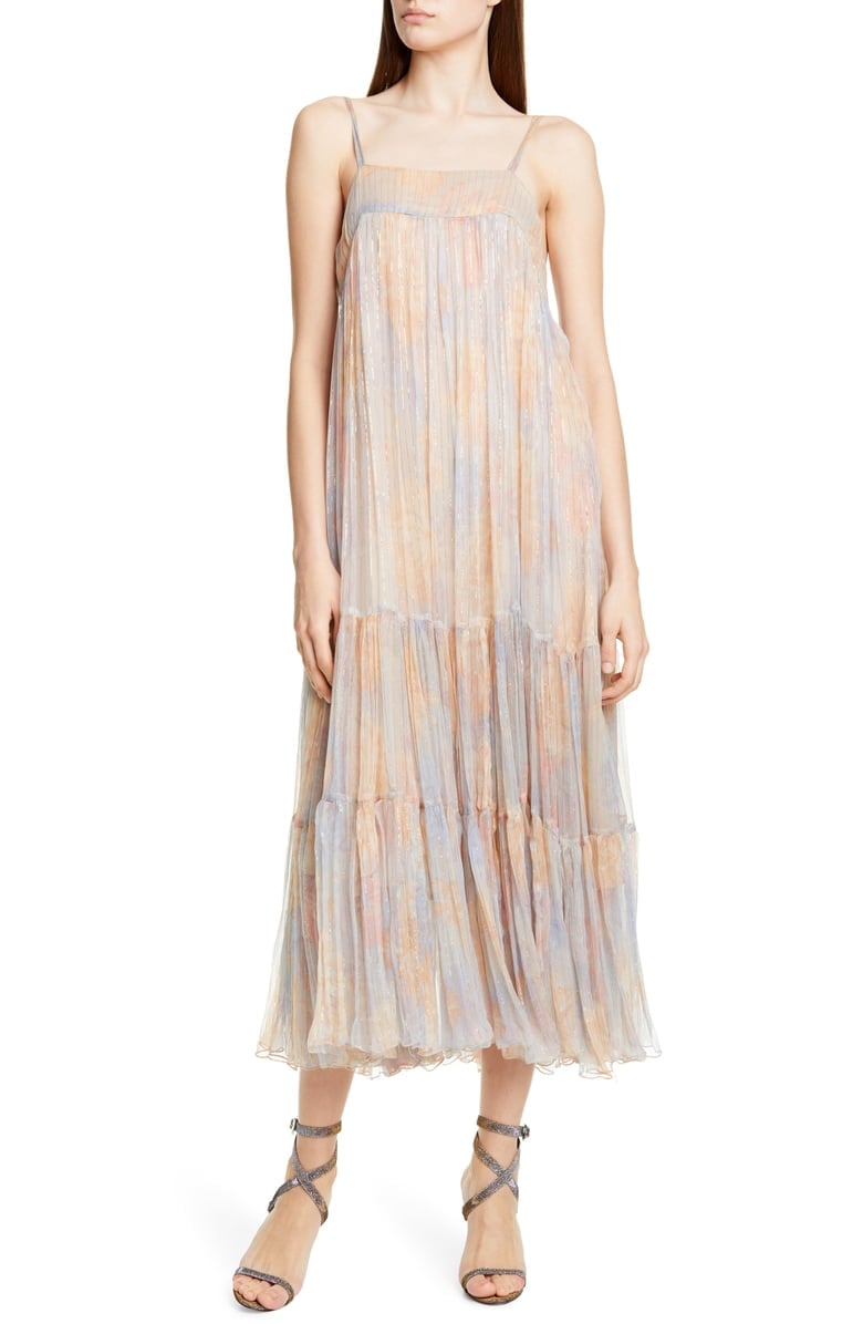 Mes Demoiselles Pavot Metallic Stripe Sundress