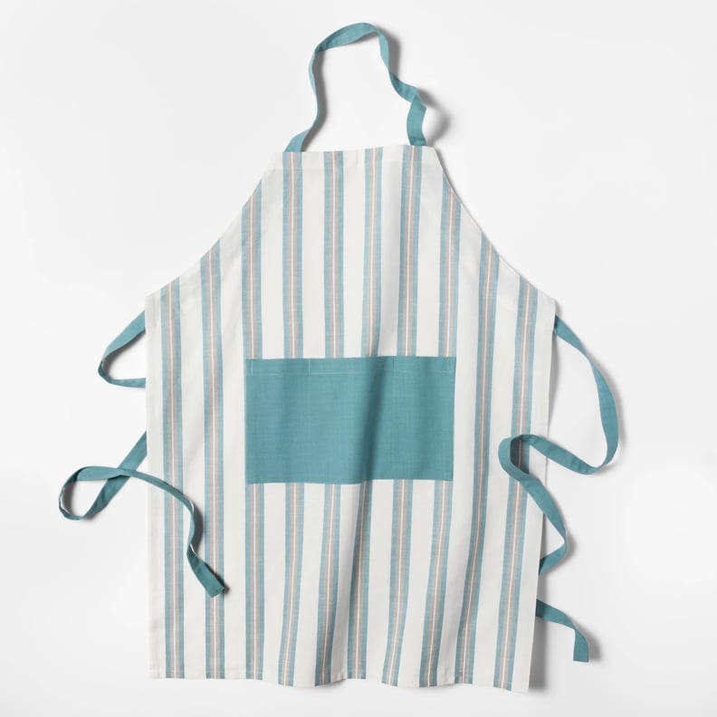 Aqua Stripe Apron