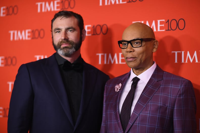 RuPaul and Georges LeBar at Time 100 Gala in 2017