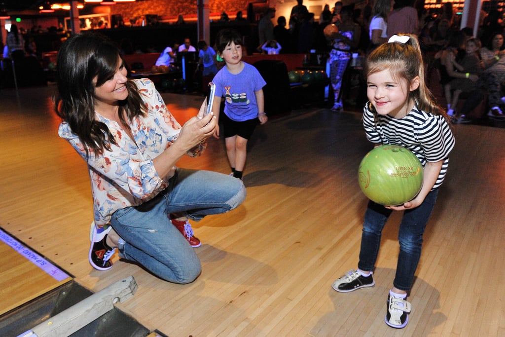 Tiffani Thiessen and Daughter at Bowling Event in LA 2016