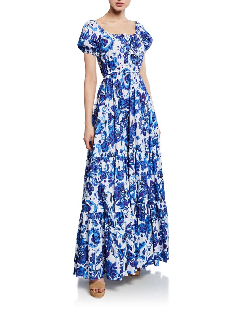 Caroline constas online bardot maxi dress