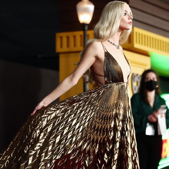 See Anya Taylor-Joy's Dior Haute Couture Gold Lamé Dress