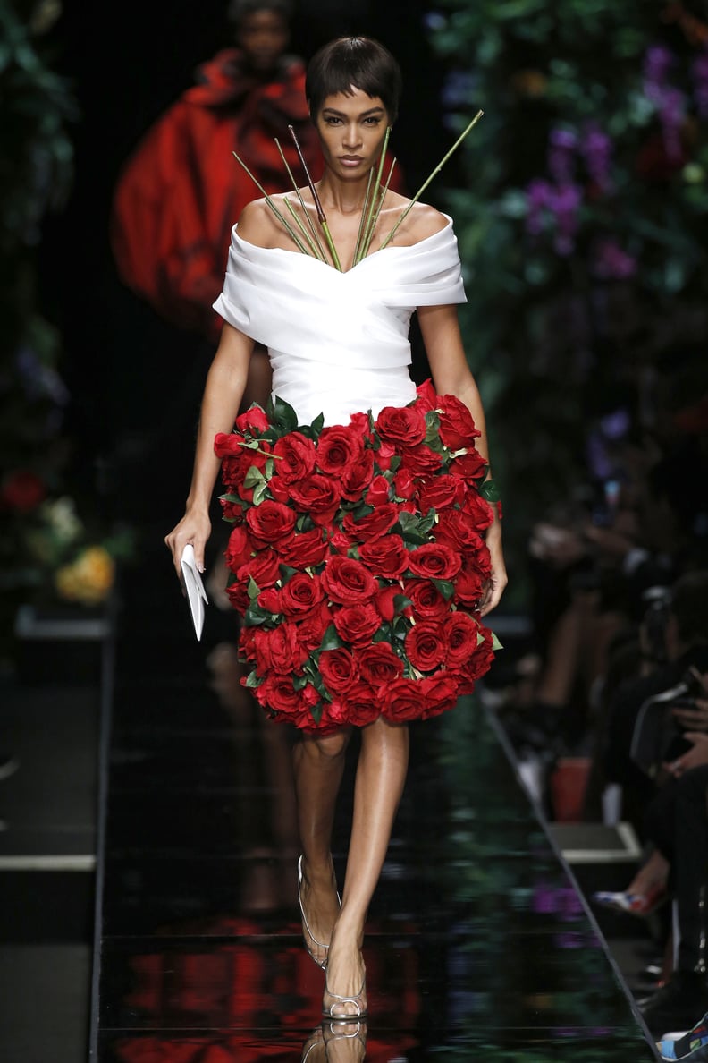 The Puerto Rican Model Wore a Skirt Made of Flowers