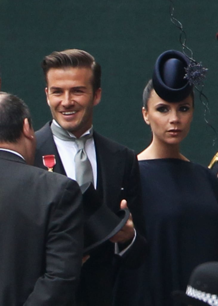 While not technically royal, David Beckham and Victoria Beckham are Britain's unofficial royal couple. At Prince William and Kate Middleton's wedding, Victoria Beckham stunned in a Philip Treacy hat that could easily be a piece of art.