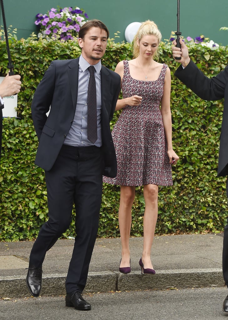 Josh Hartnett With Pregnant Girlfriend at Wimbledon